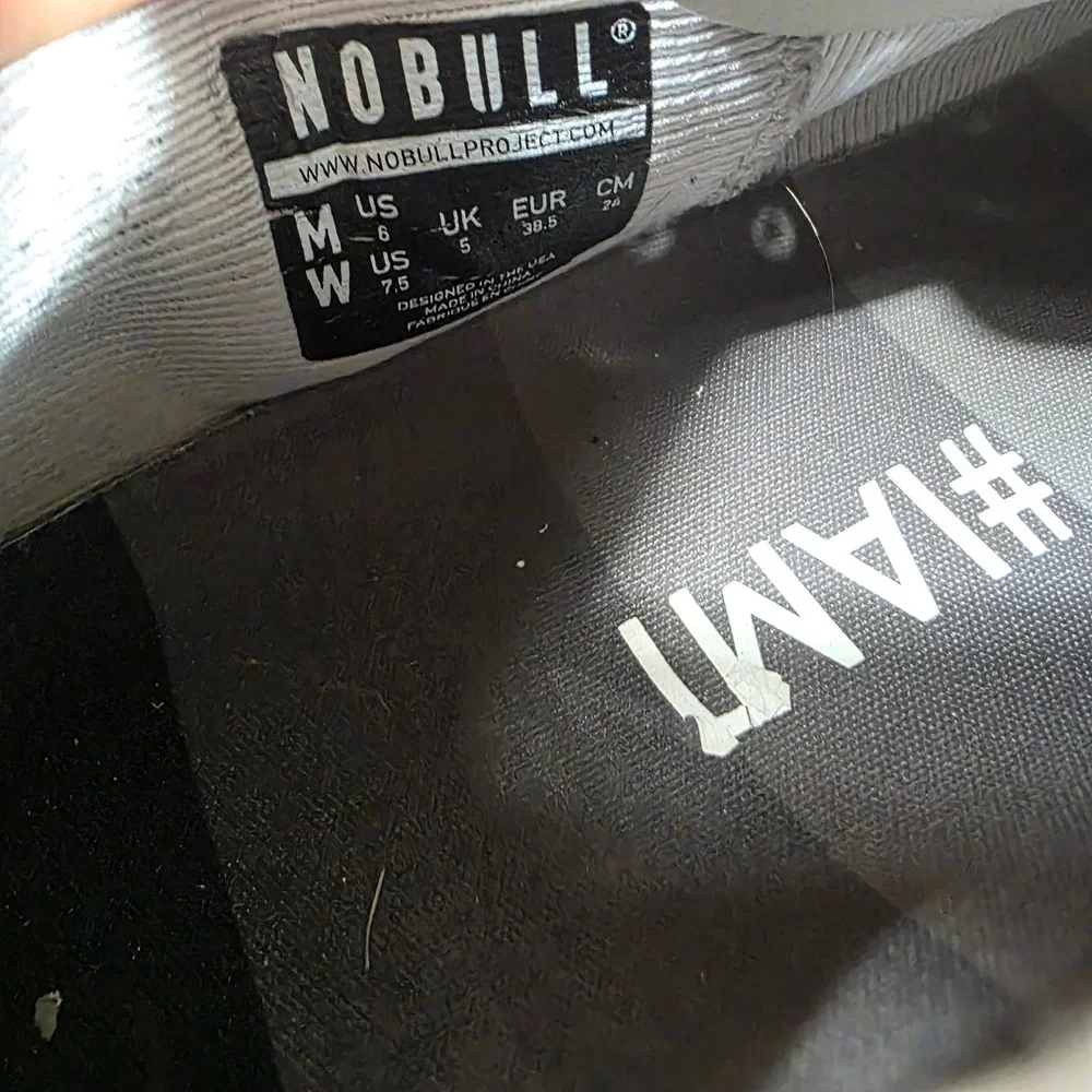 NOBULL Grey Mesh Trainers Women's Size‎ 7.5 Training Gym Shoes